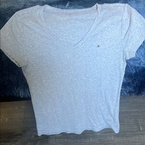 Tommy Hilfiger Gray Fitted Short Sleeve Tee